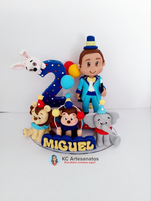 Topo personalizado circo