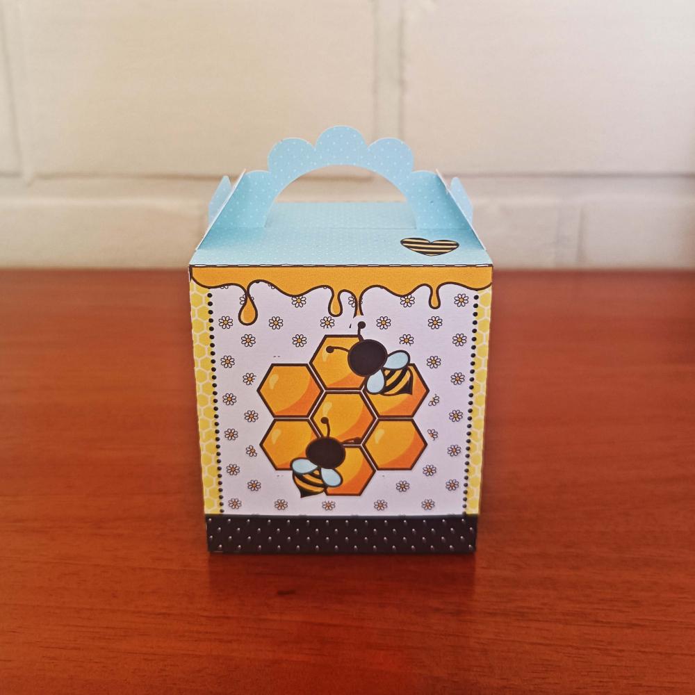 20 Caixinhas Personalizadas Abelhinha | Kit Festa | PEGUE E MONTE