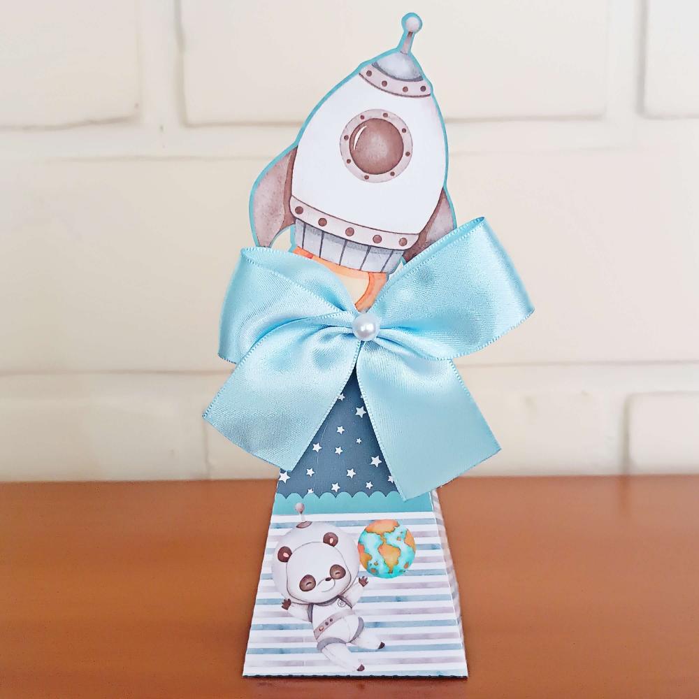20 Caixinhas Personalizadas Astronauta Aquarela | Kit Festa | PEG