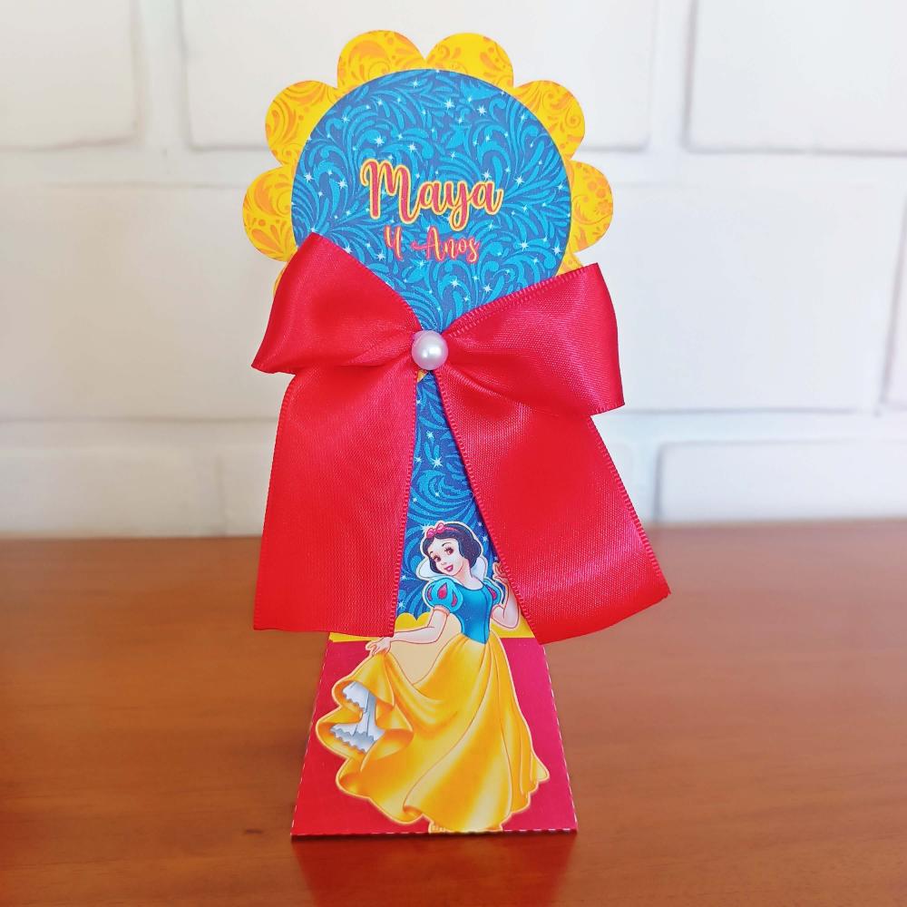 20 Caixinhas Personalizadas Branca de Neve | Kit Festa | PEGUE E