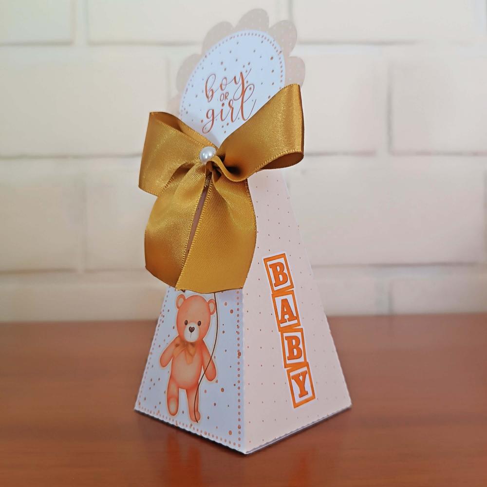 20 Caixinhas Personalizadas Chá Revelação Neutro | Kit Festa |