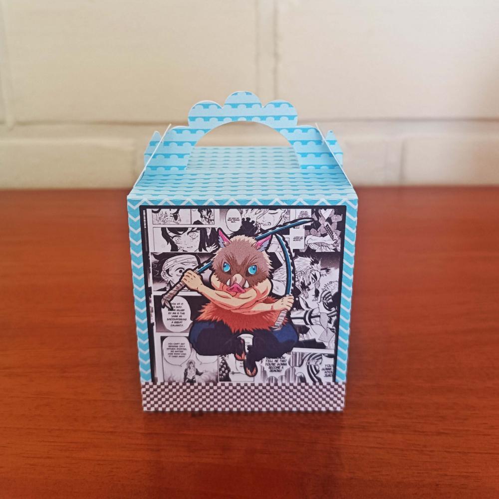 20 Caixinhas Personalizadas Demon Slayer | Kit Festa | PEGUE E MO