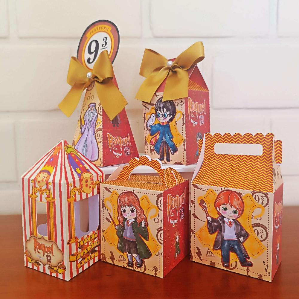 20 Caixinhas Personalizadas Harry Potter | Kit Festa | PEGUE E MO