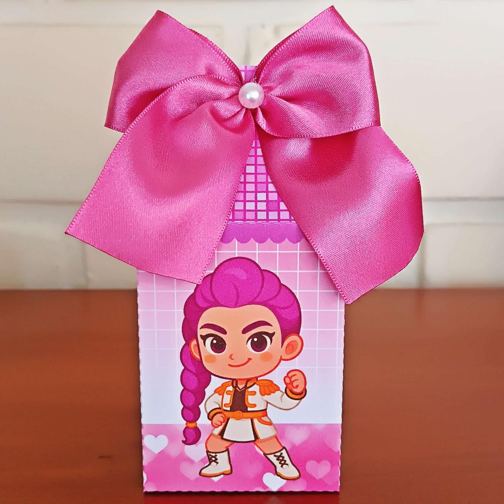 20 Caixinhas Personalizadas Guerreiras do K-Pop | Kit Festa | PEG