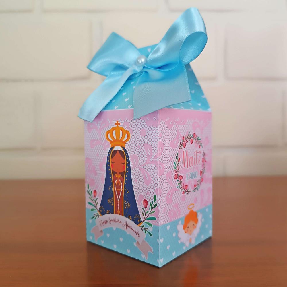 20 Caixinhas Personalizadas Nossa Senhora Aparecida Aquarela | Ki