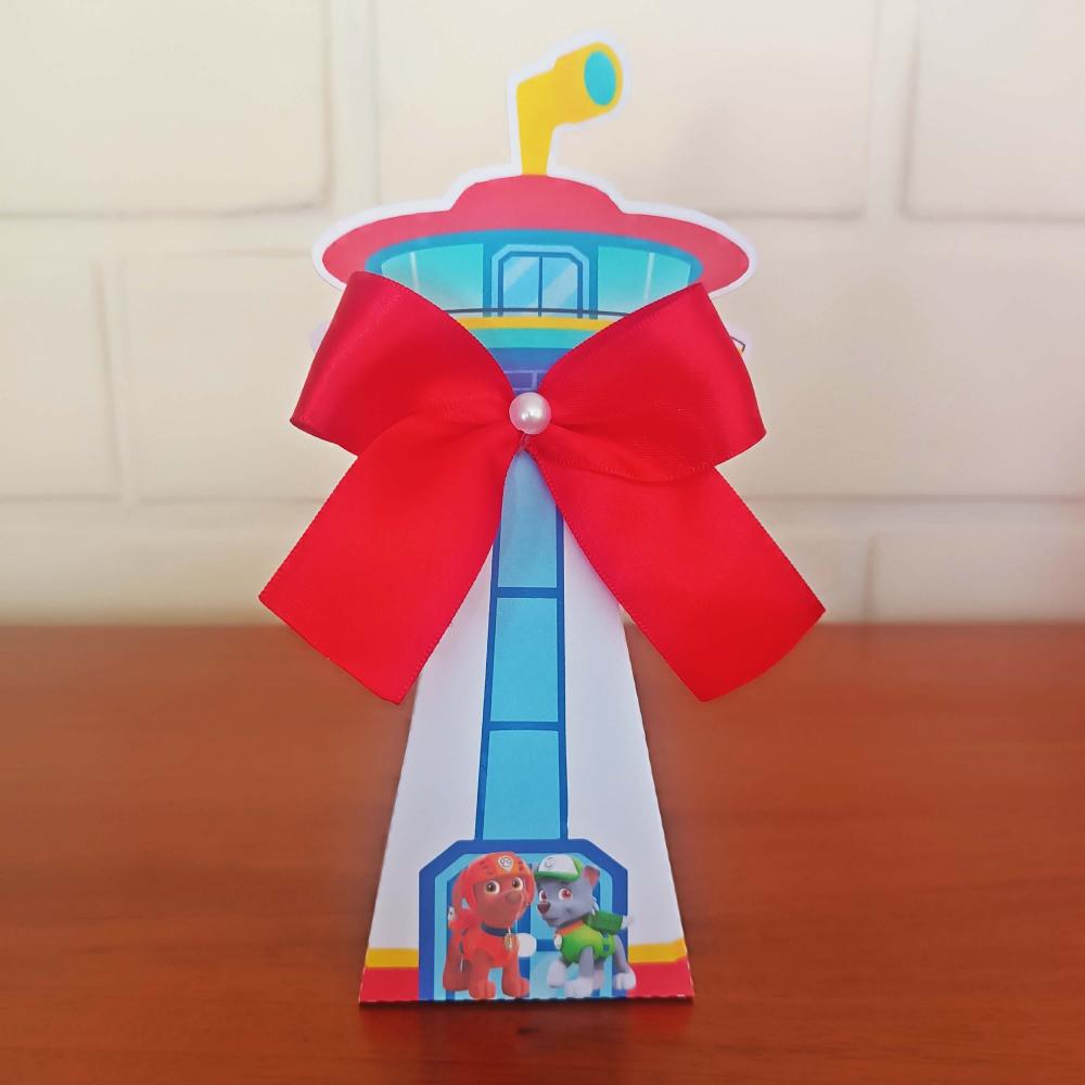 20 Caixinhas Personalizadas Patrulha Canina | Kit Festa | PEGUE E