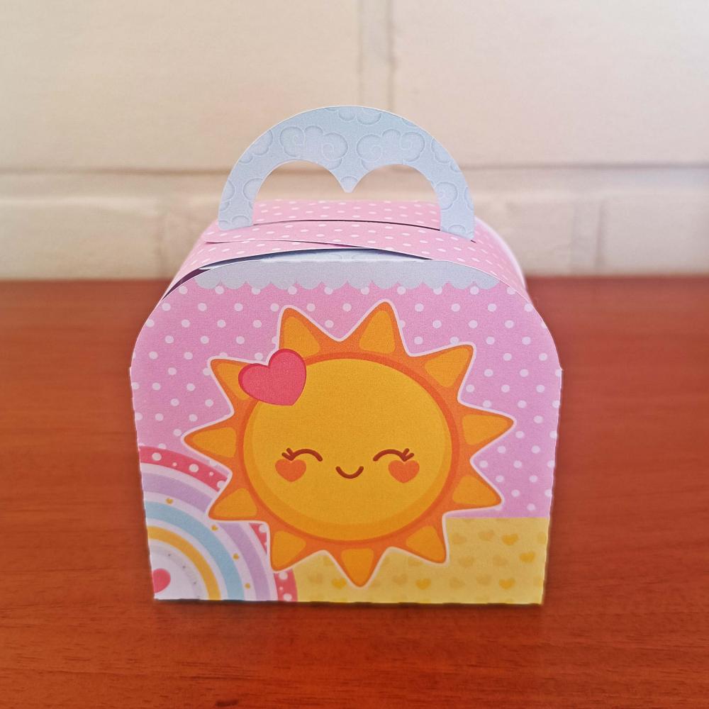 20 Caixinhas Personalizadas Raio de Sol | Kit Festa | PEGUE E MON
