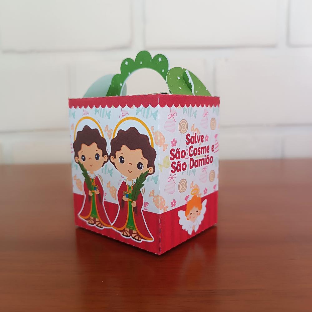 20 Caixinhas Personalizadas São Cosme e Damião | Kit Festa | PE