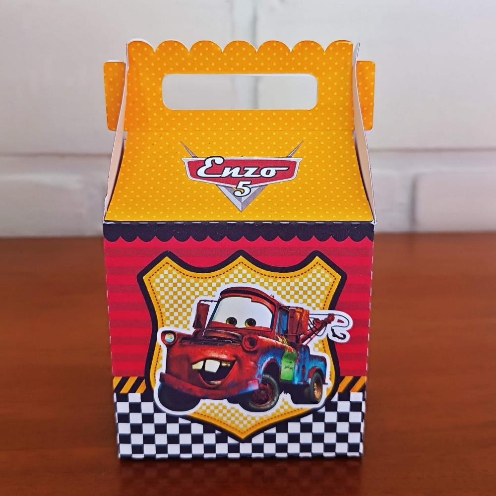 20 Caixinhas Personalizadas Carros Disney | Kit Festa | PEGUE E M