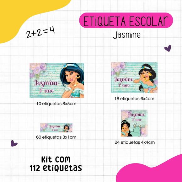 Kit 112 Etiquetas Escolares Personalizadas - Jasmine