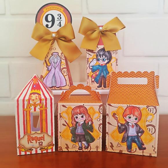 Kit 20 Caixinhas Personalizadas - Harry Potter
