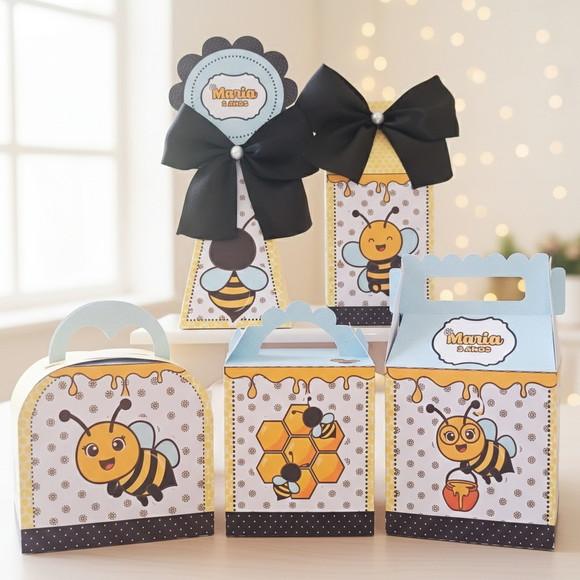 Kit 50 Caixinhas Personalizadas - Abelhinha