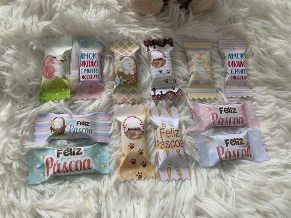 100 Balas Personalizadas - Páscoa