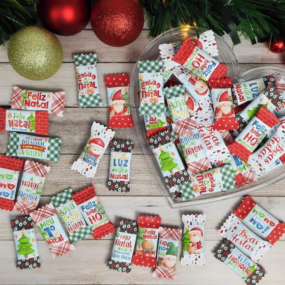100 Balas Personalizadas - Natal