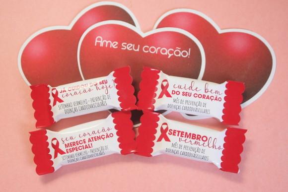 100 Balas Personalizadas - Setembro Vermelho