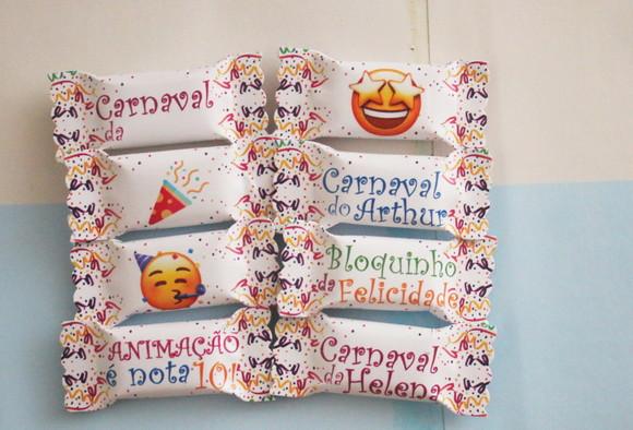 100 Balas Personalizadas - Carnaval