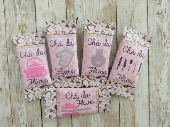 100 Balas Personalizadas - Chá de Cozinha