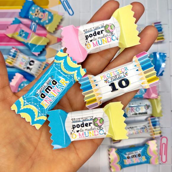 100 Balas Personalizadas - Dia dos Professores