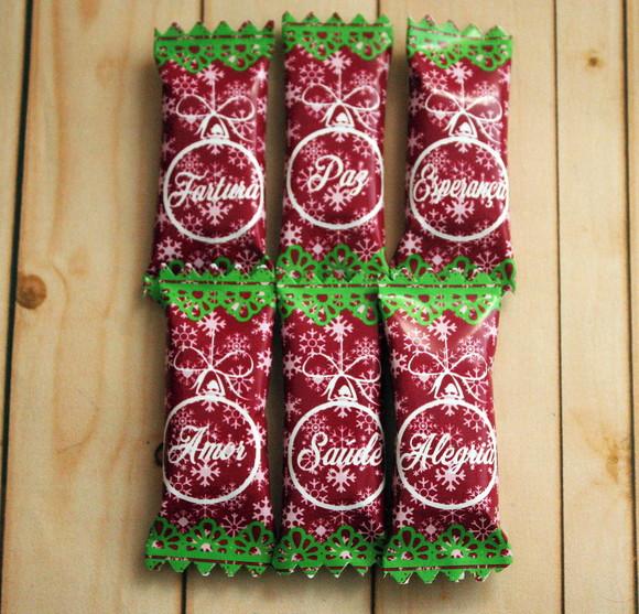 100 Balas Personalizadas - Natal