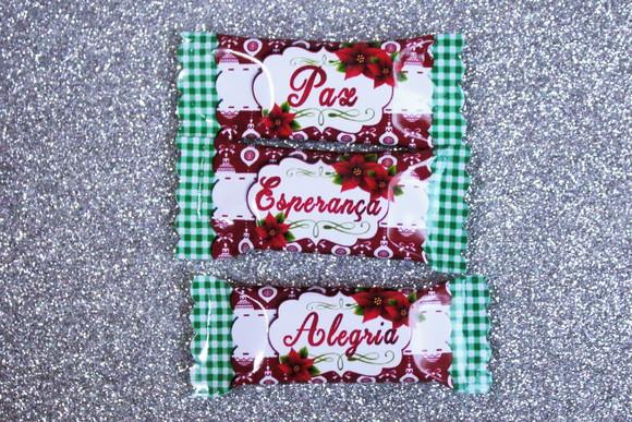 100 Balas Personalizadas - Natal