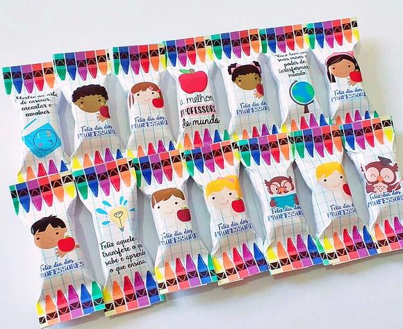 100 Balas Personalizadas - Dia dos Professores