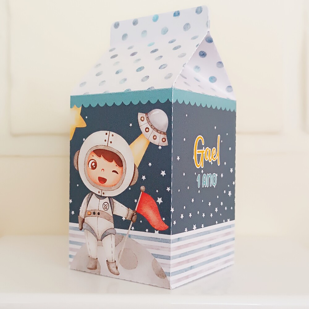 Caixinha Milk Personalizada - Astronauta