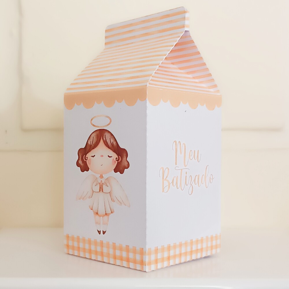 Caixinha Milk Personalizada - Batizado Neutro