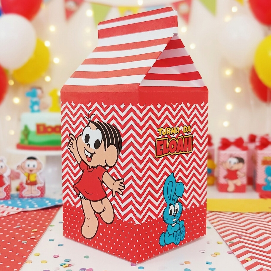 Caixinha Milk Personalizada - Mônica