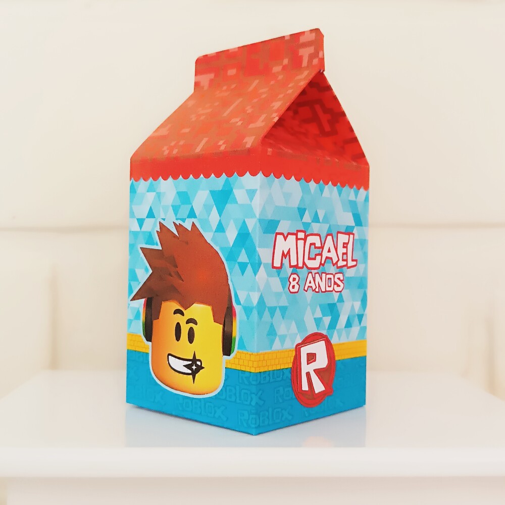 Caixinha Milk Personalizada - Roblox