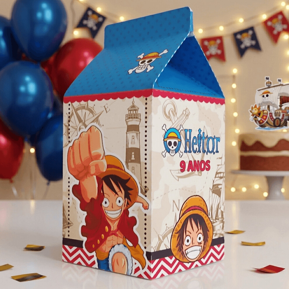 Caixinha Milk Personalizada - One Piece