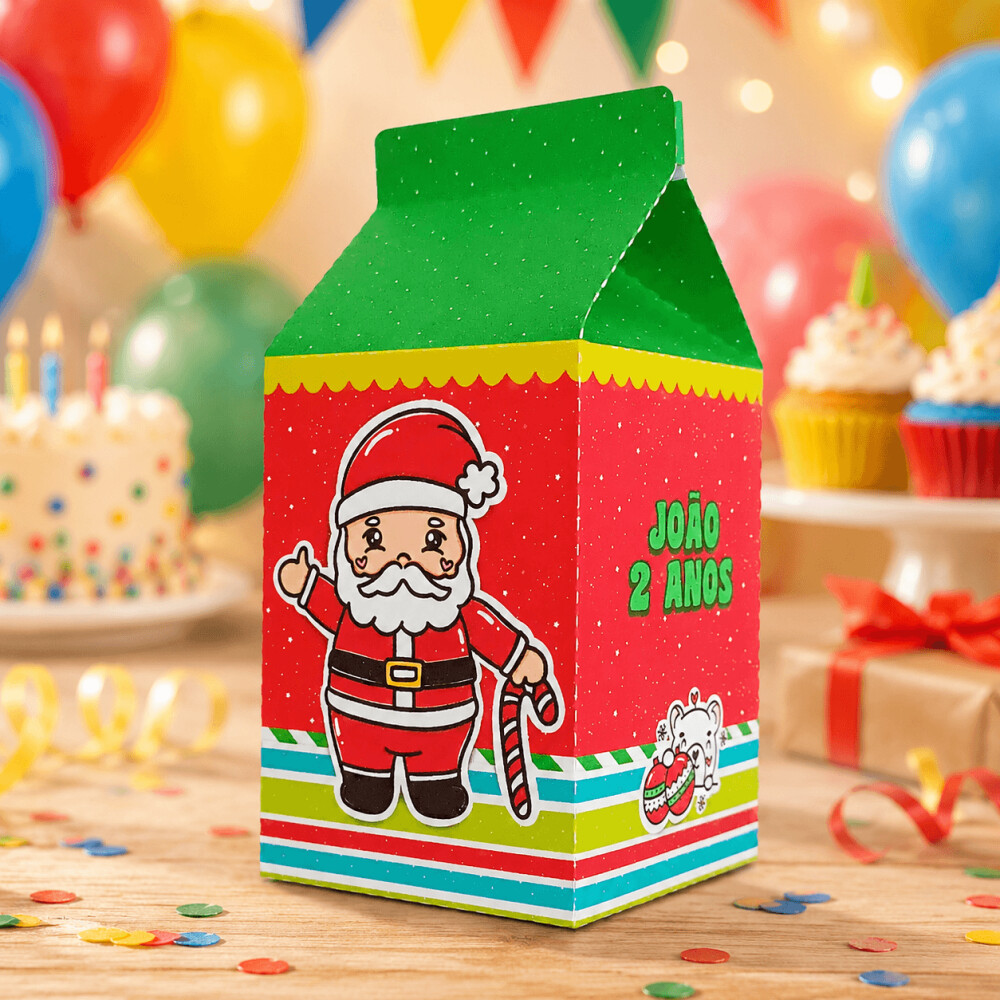 Caixinha Milk Personalizada - Natal