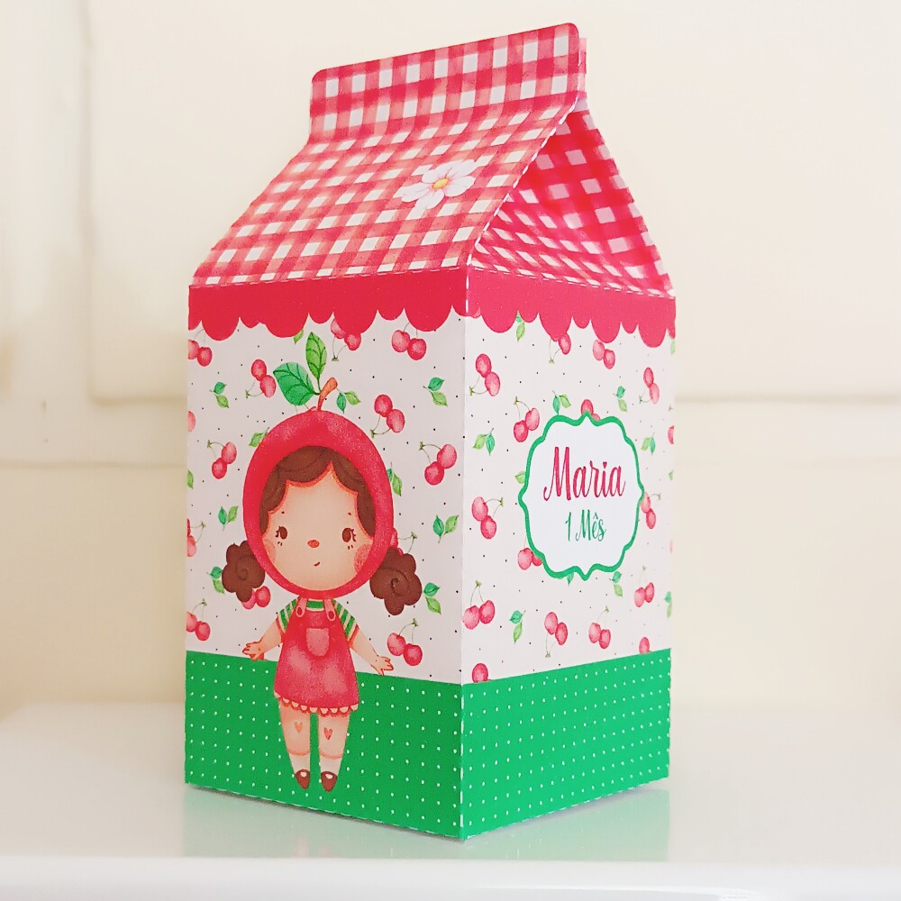 Caixinha Milk Personalizada - Cerejinha do Bolo