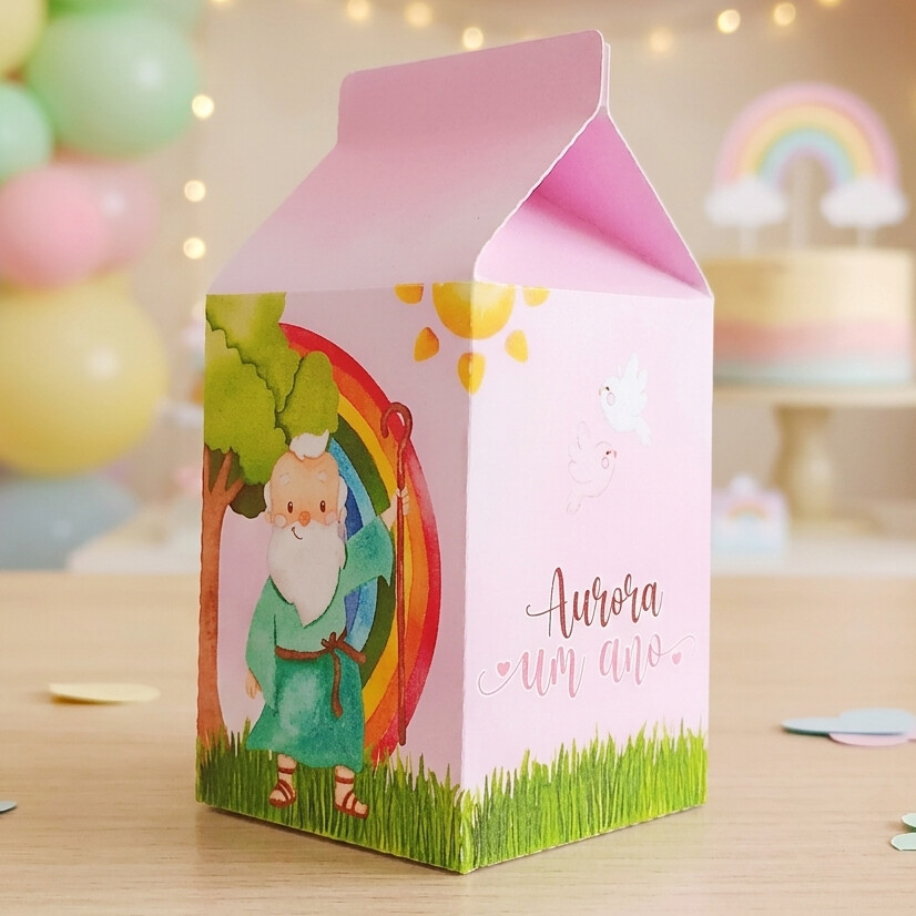 Caixinha Milk Personalizada - Arca de Noé