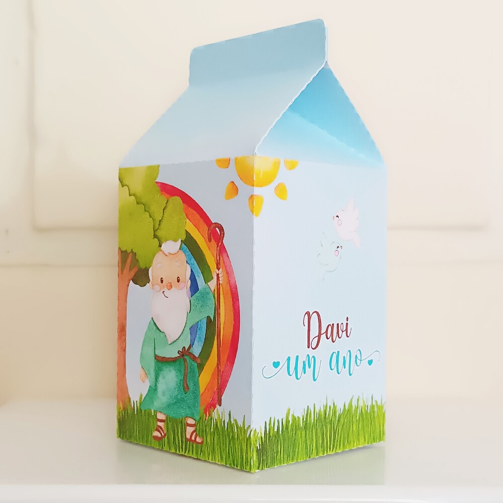 Caixinha Milk Personalizada - Arca de Noé