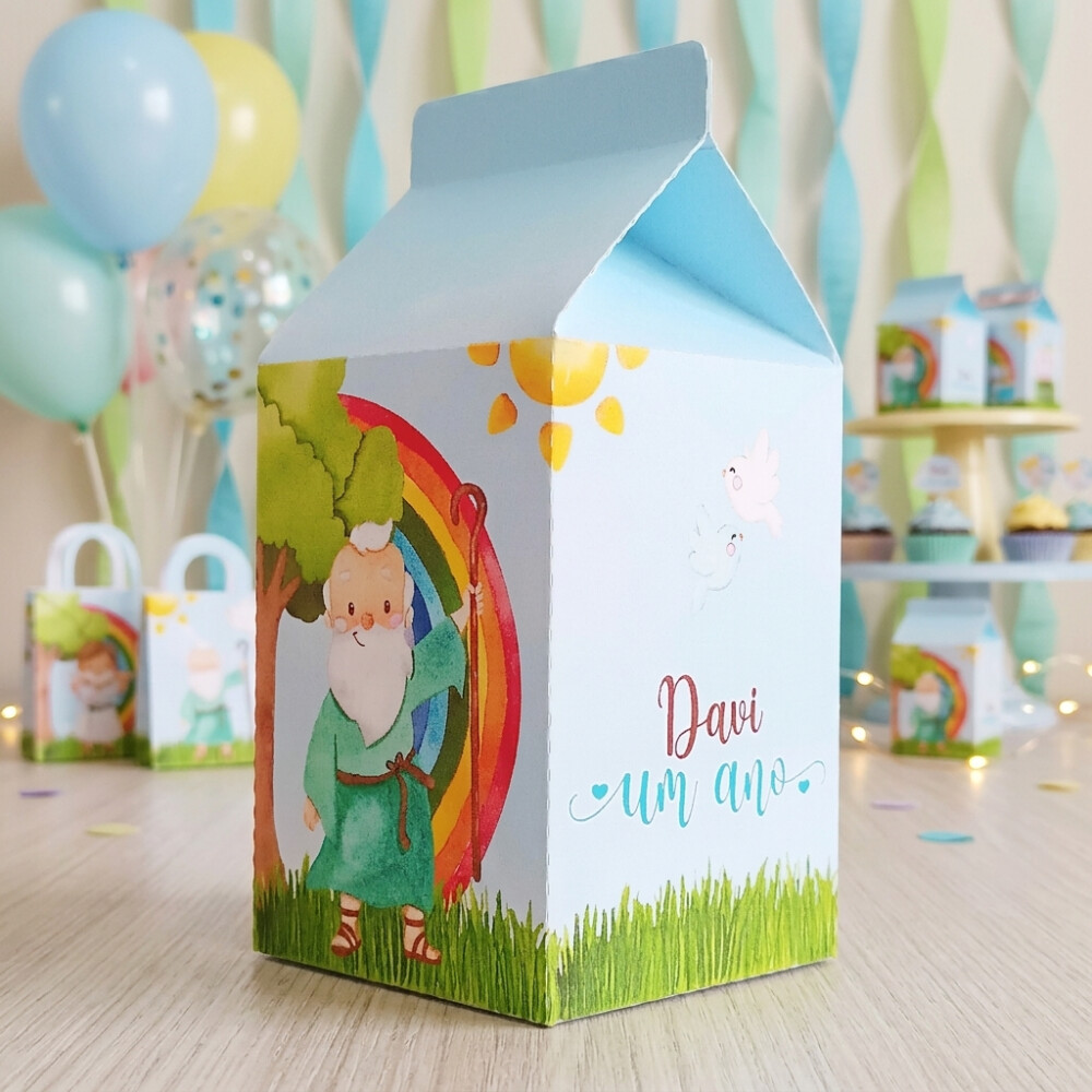 Caixinha Milk Personalizada - Arca de Noé