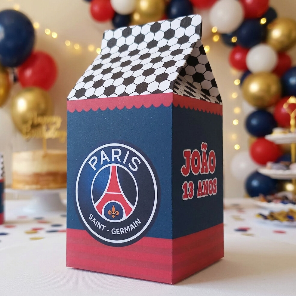 Caixinha Milk Personalizada - Paris Saint German PSG