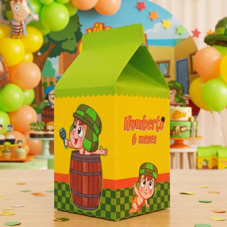Caixinha Milk Personalizada - Turma do Chaves Baby