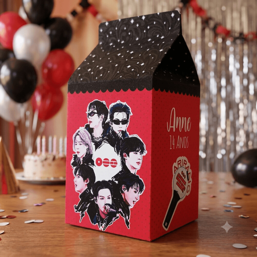 Caixinha Milk Personalizada - BTS Arigang