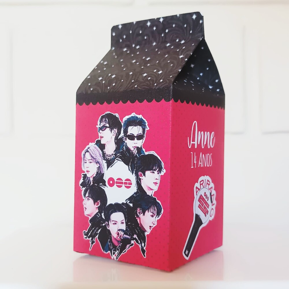 Caixinha Milk Personalizada - BTS Arigang