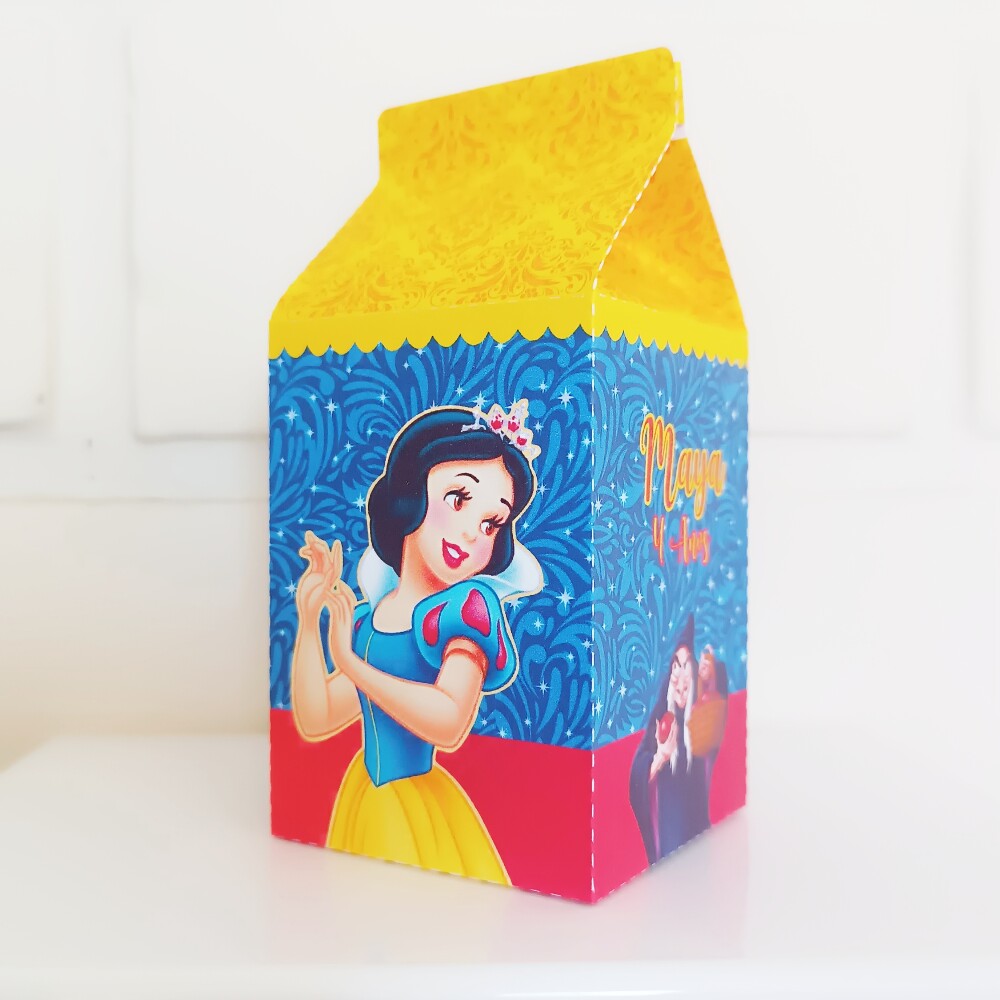 Caixinha Milk Personalizada - Branca de Neve