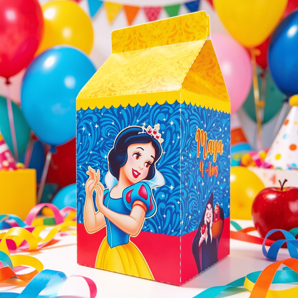 Caixinha Milk Personalizada - Branca de Neve