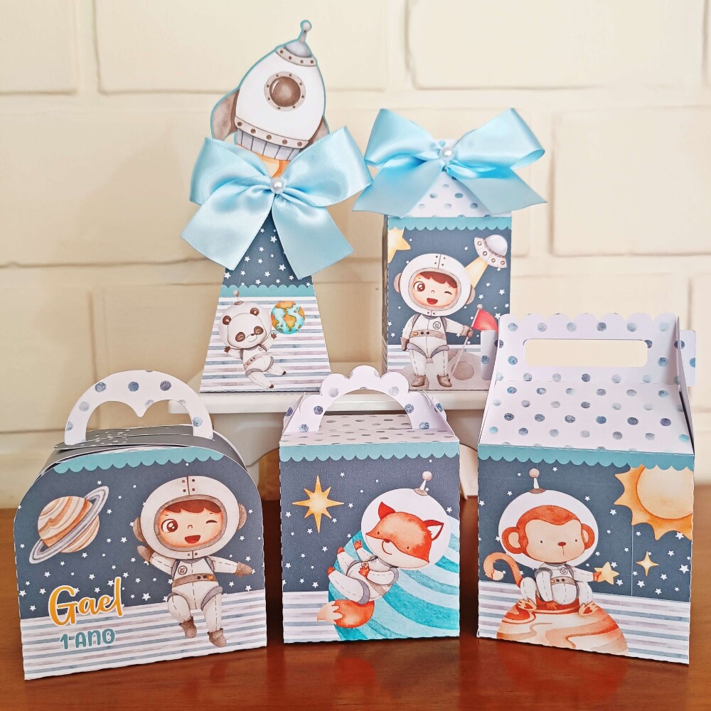 Kit Festa Caixinhas Personalizadas - Astronauta