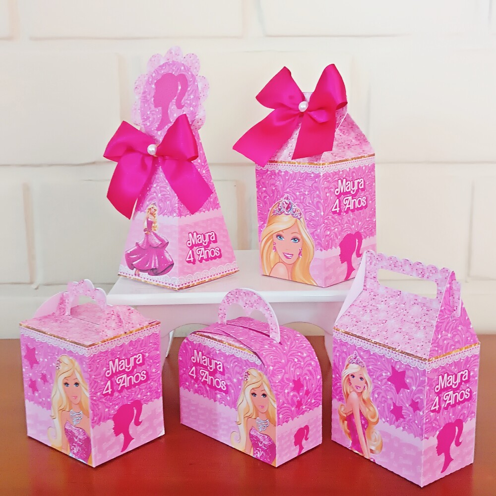 Kit Festa Caixinhas Personalizadas - Barbie Princesa