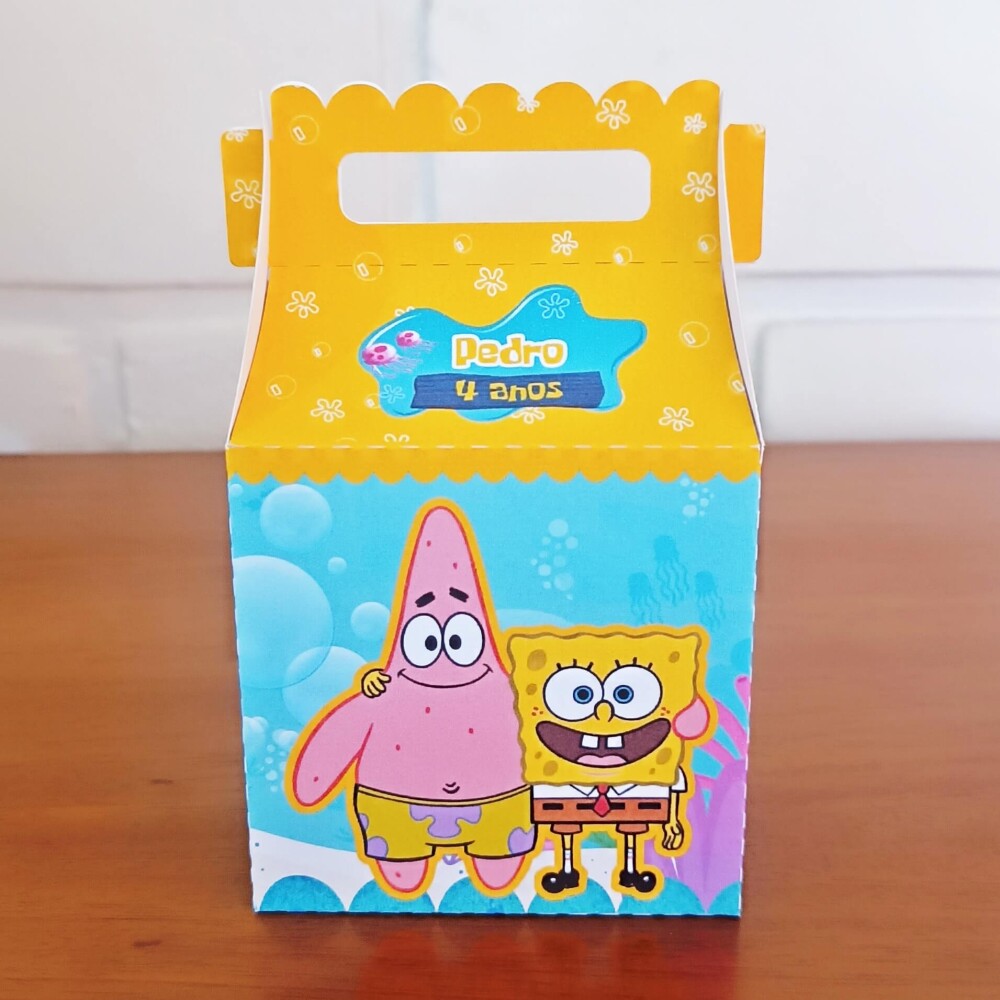 Kit Festa Caixinhas Personalizadas - Bob Esponja