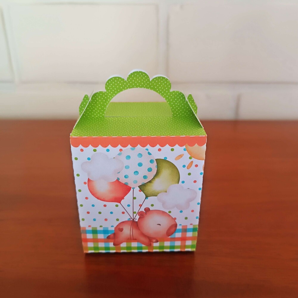 Kit Festa Caixinhas Personalizadas - Capivara Aquarela