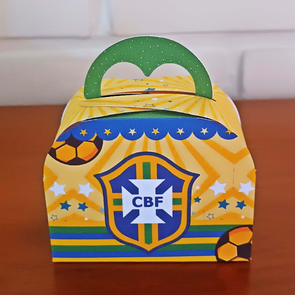 Kit Festa Caixinhas Personalizadas - Copa do Mundo Brasil Hexa