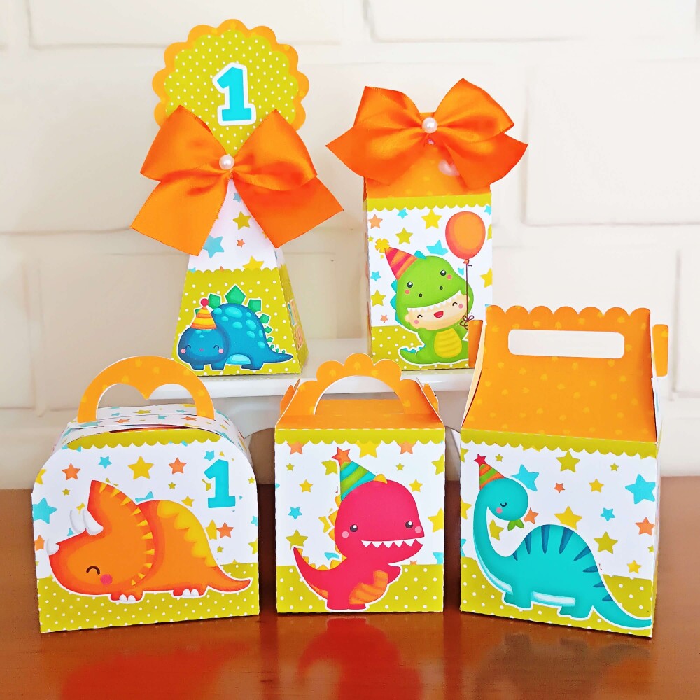 Kit Festa Caixinhas Personalizadas - Dino Baby