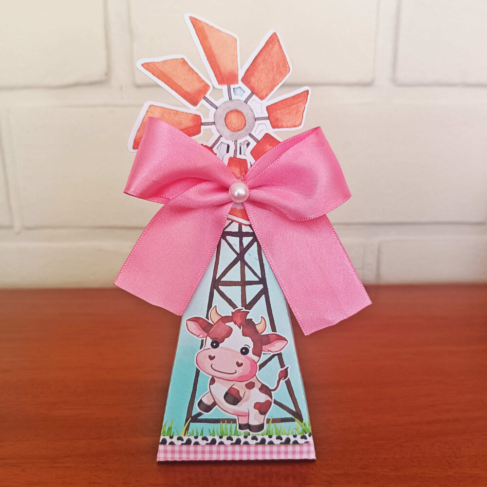 Kit Festa Caixinhas Personalizadas - Fazendinha Rosa