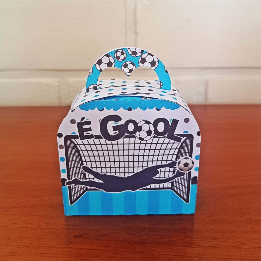 Kit Festa Caixinhas Personalizadas - Futebol Azul