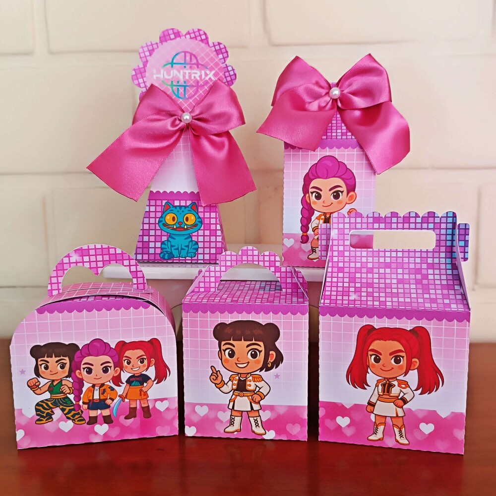 Kit Festa Caixinhas Personalizadas - Guerreiras do K-Pop